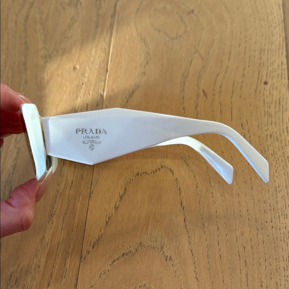 Prada white Rectangular Sunglasses - Picture 6 of 8